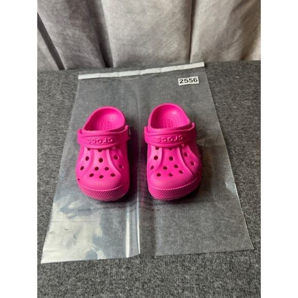 Crocs Kids Baya Clog Electric Pink Size C7 Unisex Lightweight Comfort NWT - Picture 5 of 5